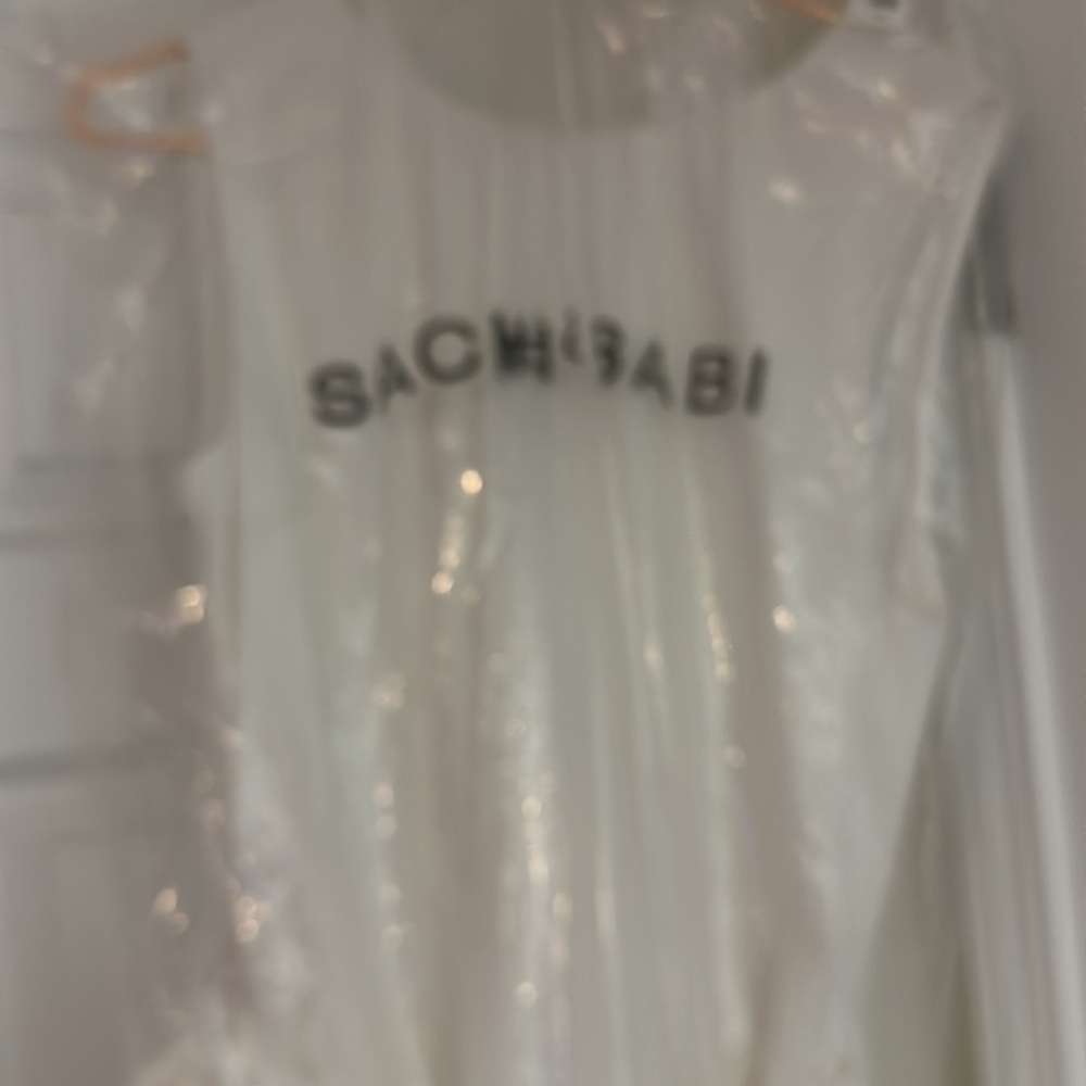 Sachin and Babi white dress size 10 new in plastic - Picture 4 of 7